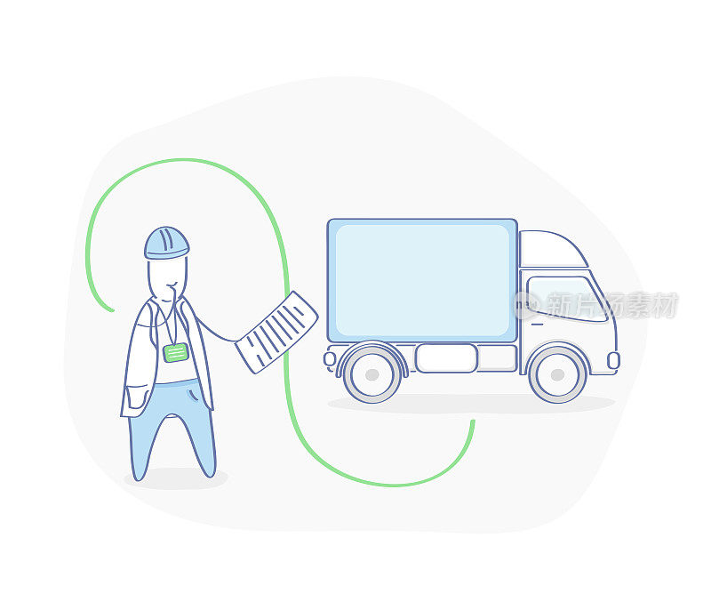 物流，运输管理，搬运和货物交付系统