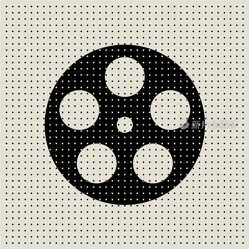电影和电影抽象网点图案背景