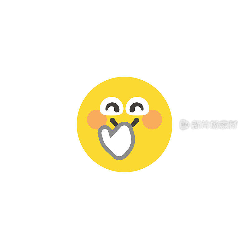 Emoticon大脸平面设计风格