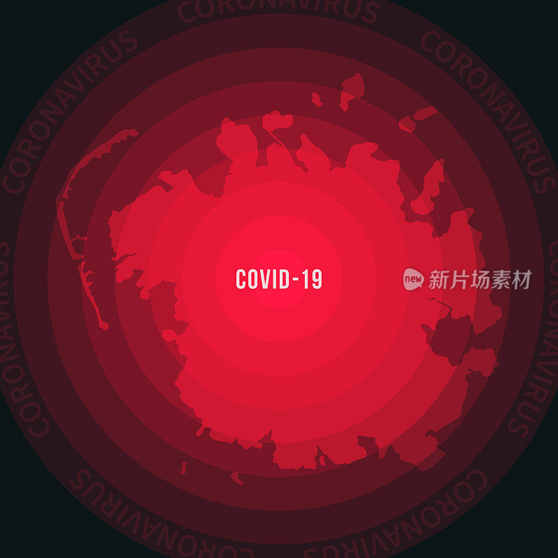 密克罗尼西亚COVID-19传播地图。冠状病毒爆发