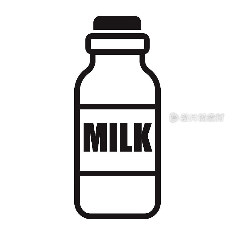 牛奶字形图标
