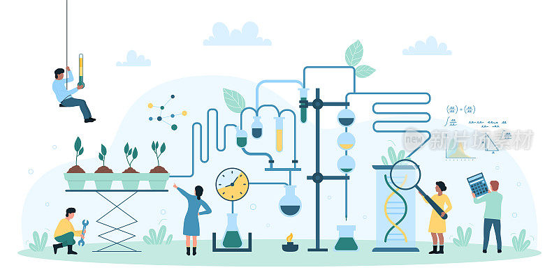 农业生物技术研究，微型科学家利用创新培育植物