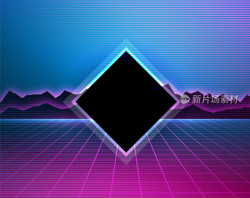 Synthwave复古背景