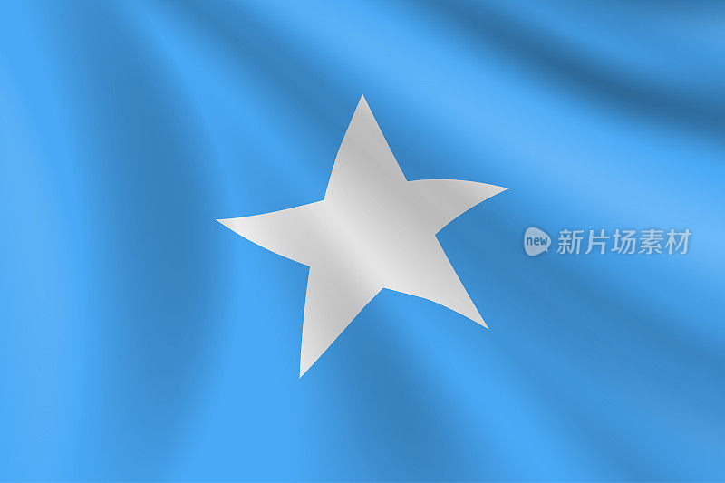 索马里国旗。索马里国旗。矢量标志背景。股票插图