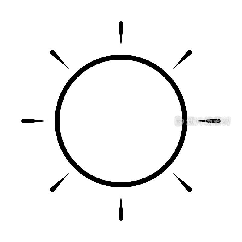 简单的太阳图标。