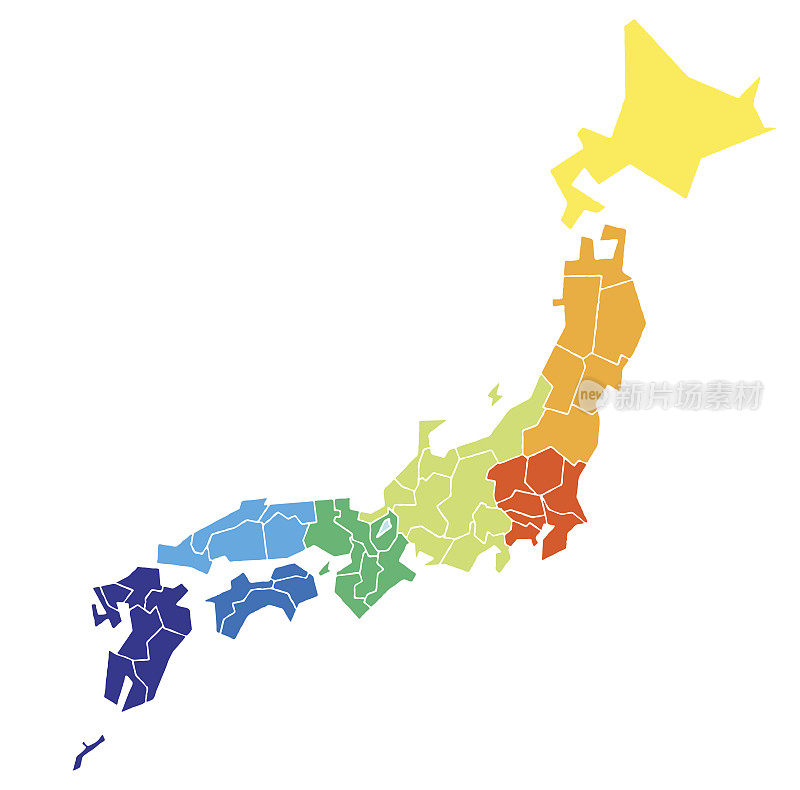 日本的地图