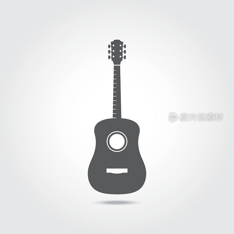木吉他图标。