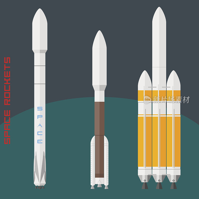 美国太空火箭装置