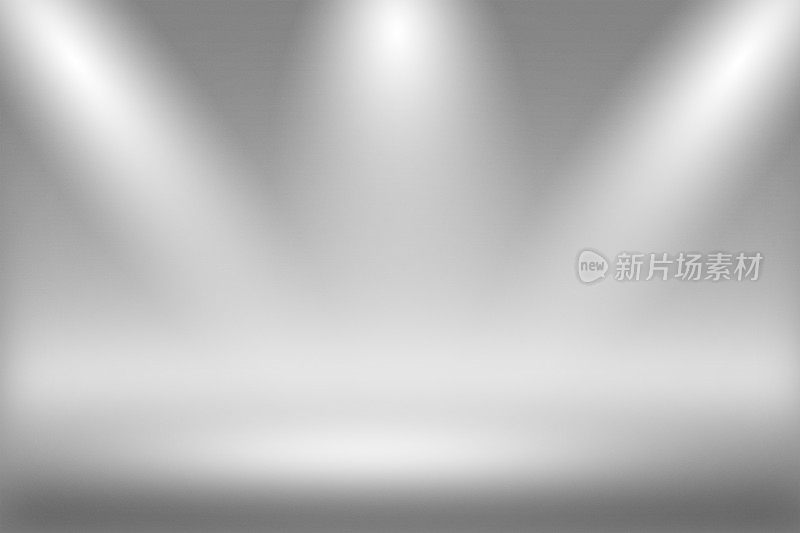 聚光灯背景-高架圆形平台在白色清晰摄影师工作室