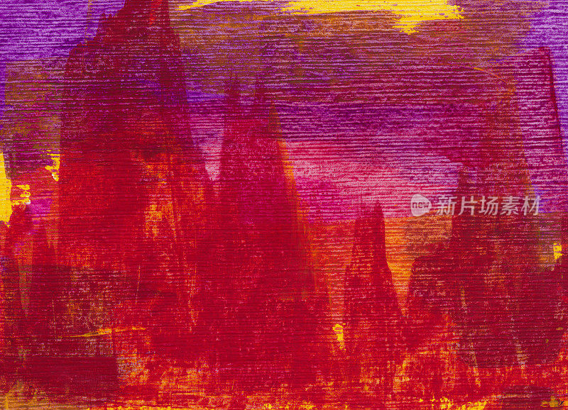 红色和紫色手绘背景