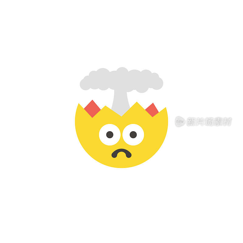 Emoticon大脸平面设计风格