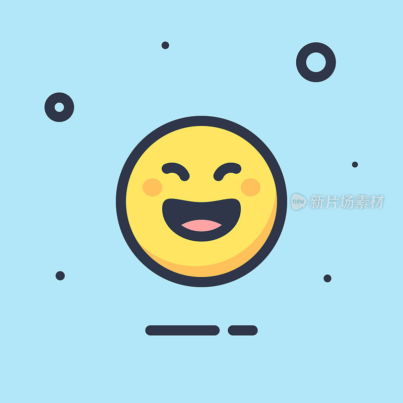 Emoticon平面设计颜色背景