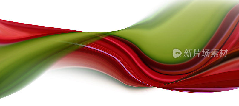 用绿色和红色调抽象技术背景