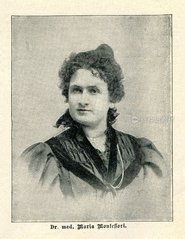 玛丽亚・蒙台梭利1897年的肖像画