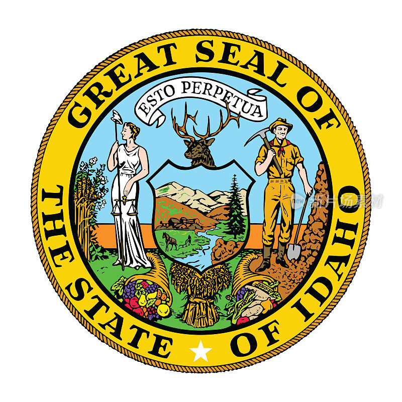 爱达荷州州旗。