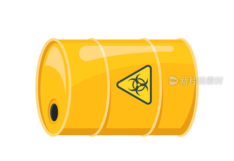 黄桶危险化学品。危险化学品，液体易燃易爆生物危险运输罐
