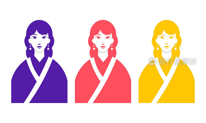 日本年轻女性肖像