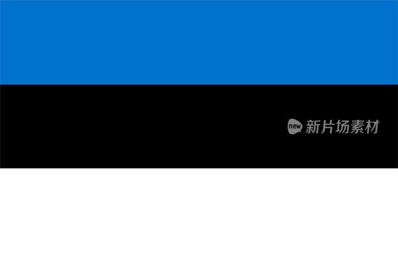 爱沙尼亚国旗。向量