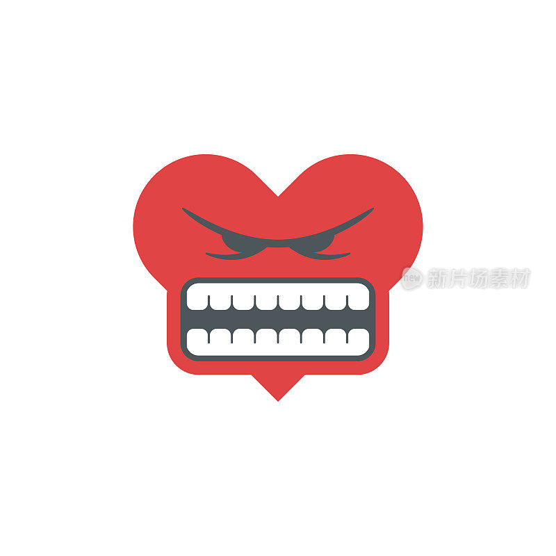 可爱的表情，愤怒的脸图标