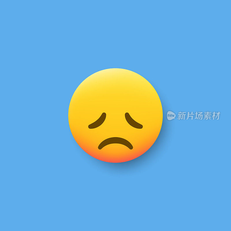 Emoticon平面设计投阴影效果