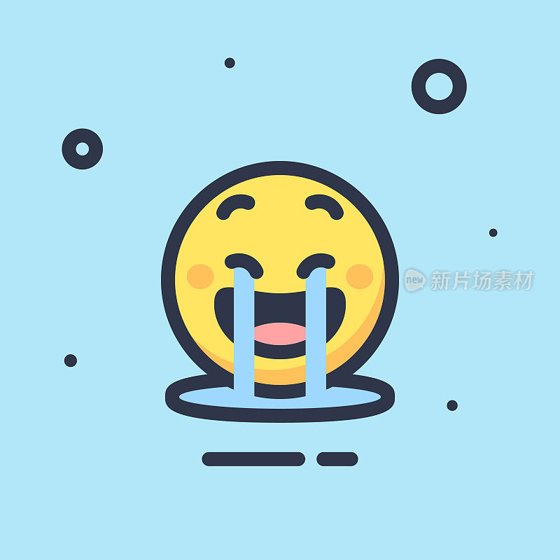 Emoticon平面设计颜色背景