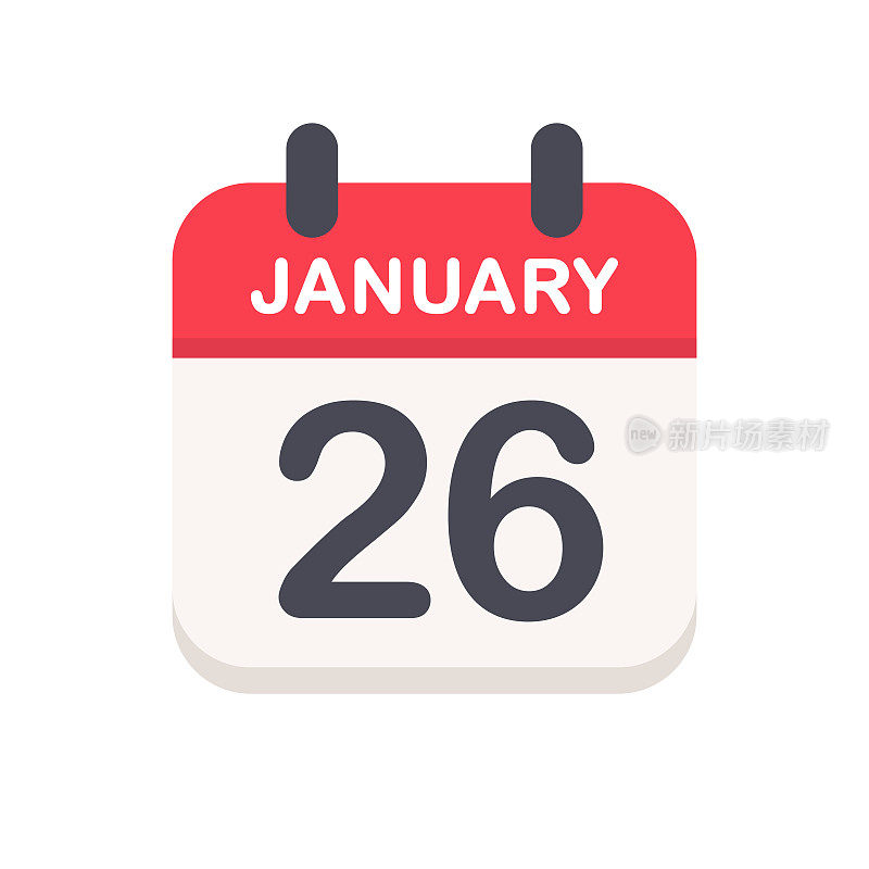 1月26日-日历图标