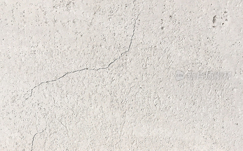 旧墙的碎片被涂成白色，有明显的克重和裂缝――旧房子中被破坏的混凝土表面的抽象矢量图背景――多孔的纹理，有皱纹和小凹槽――干燥的土壤表面