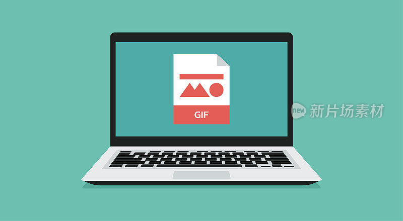 文件格式与笔记本电脑上的GIF标签