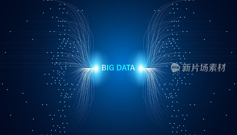 数字概念，大数据是在美丽的未来背景下飘忽的数据采集、数据处理和数据分析。
