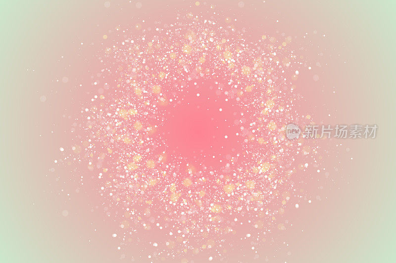 创意闪闪发光的金色圣诞背景。