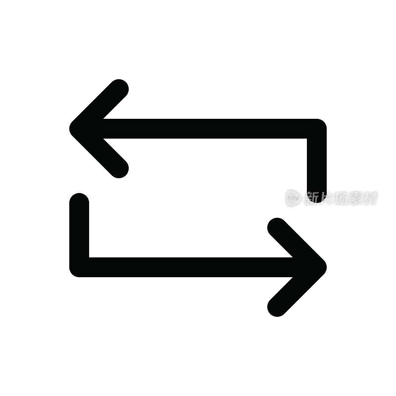 媒体细线图标-可编辑描边