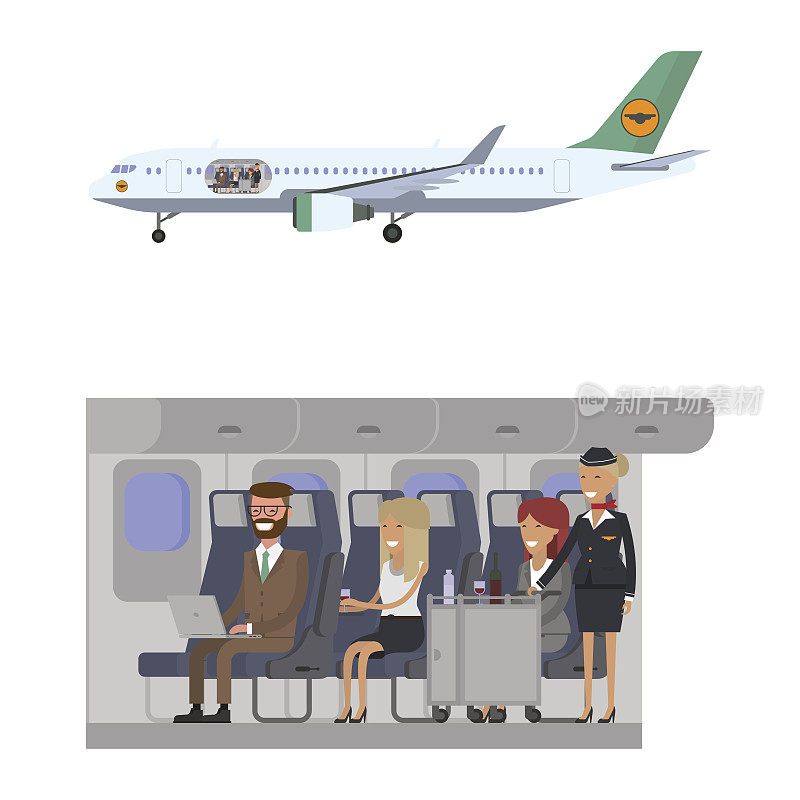 飞机上的乘客