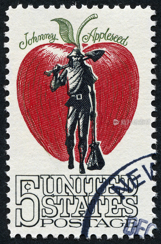 约翰尼Appleseed邮票