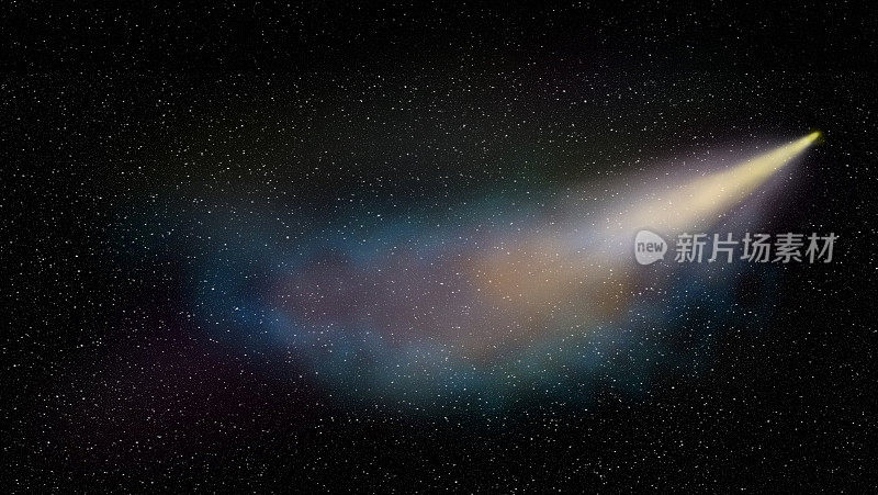 太空中的彗星