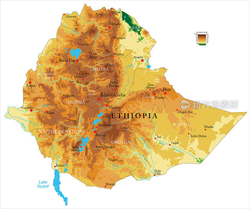 埃塞俄比亚物理图谱