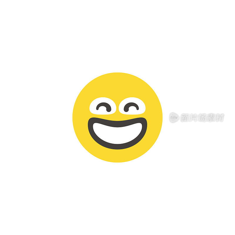 Emoticon大脸平面设计风格