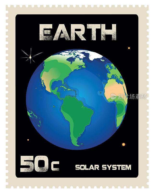 地球的邮票