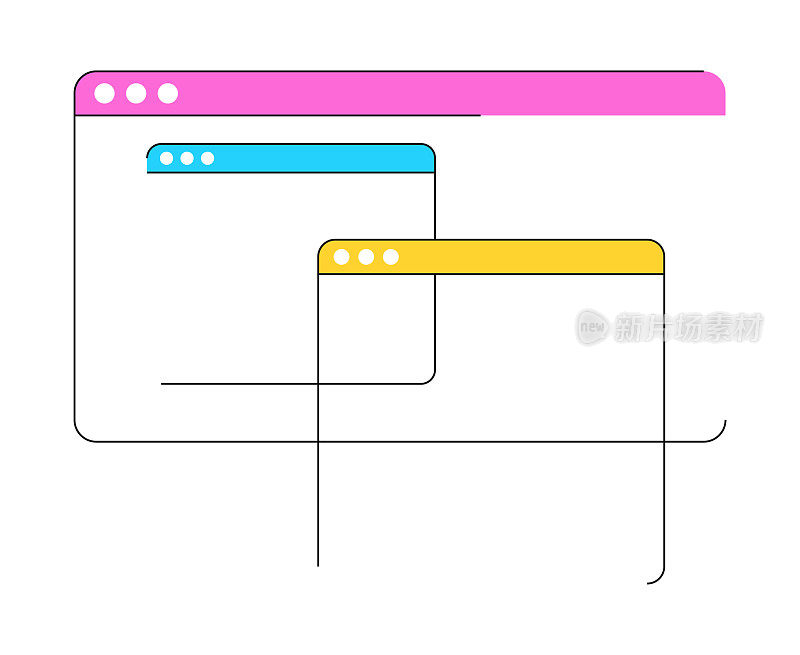 Web浏览器鲜艳的颜色