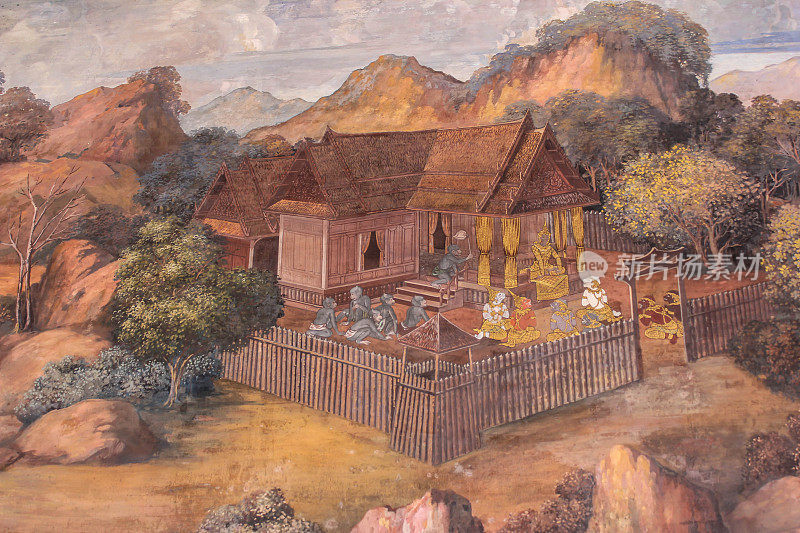 玉寺的壁画。