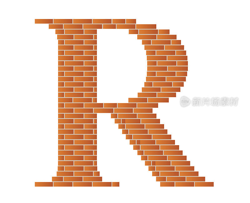字母R。