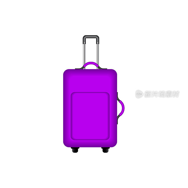 紫色设计的旅行箱