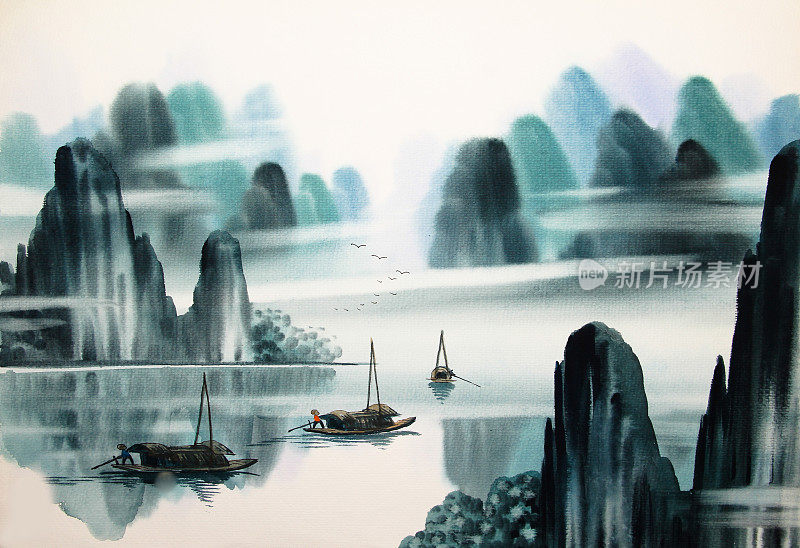 中国水彩画
