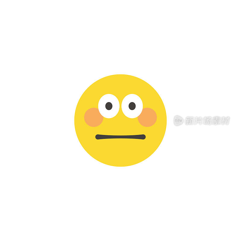 Emoticon大脸平面设计风格