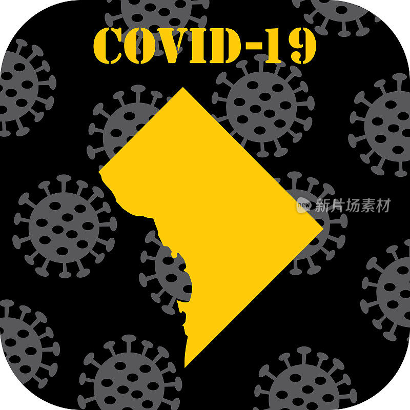 COVID-19哥伦比亚特区图标