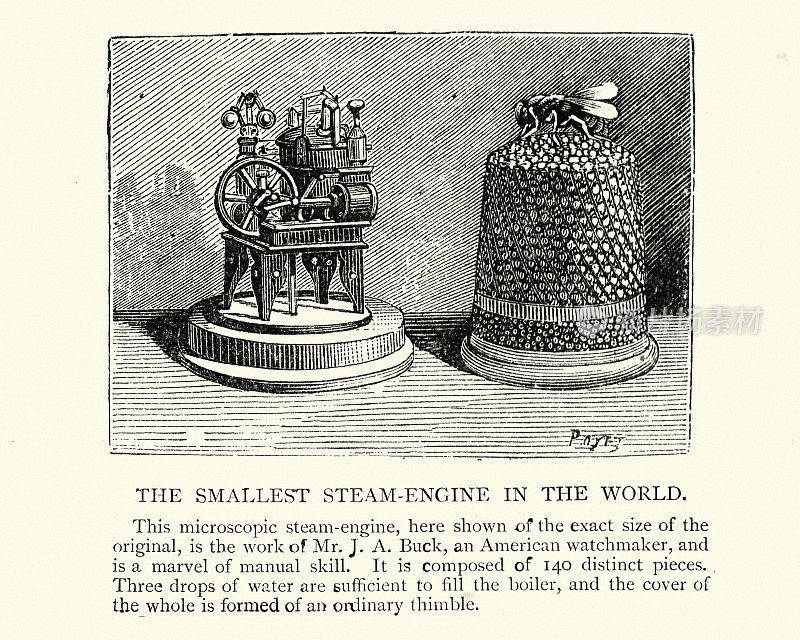 世界上最小的蒸汽机，19世纪