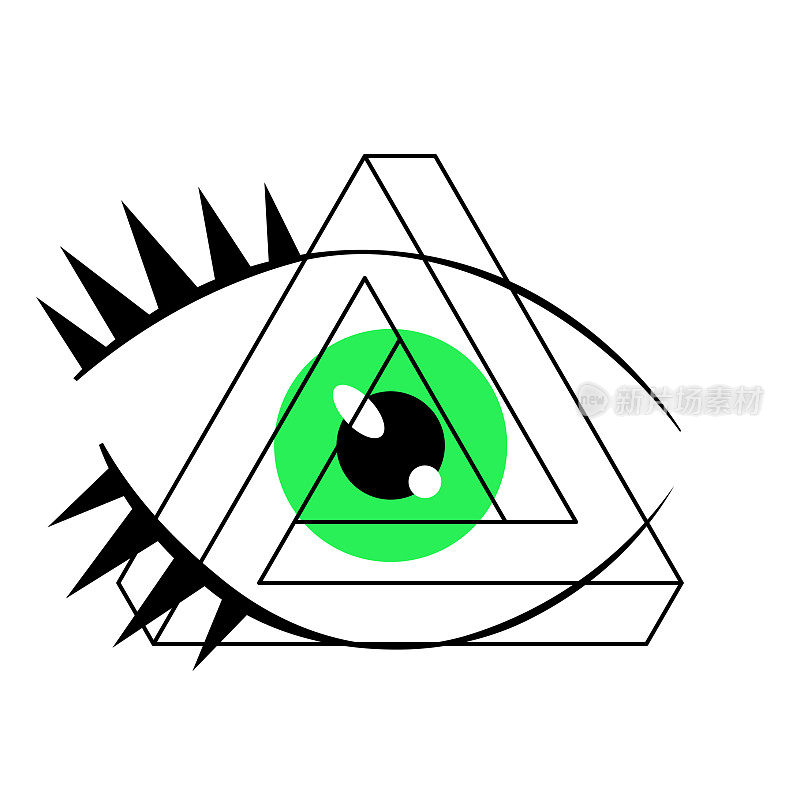 不可能的三角形人眼