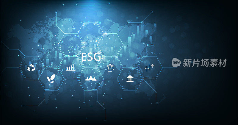 环境、社会和治理(ESG)概念。