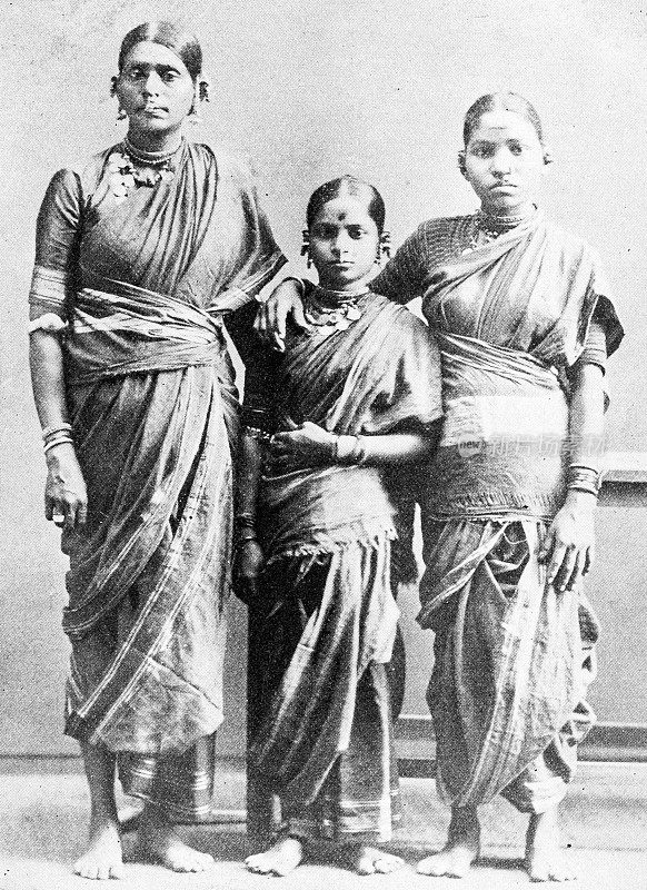 1895年印度的人物和地标:孟买的妇女