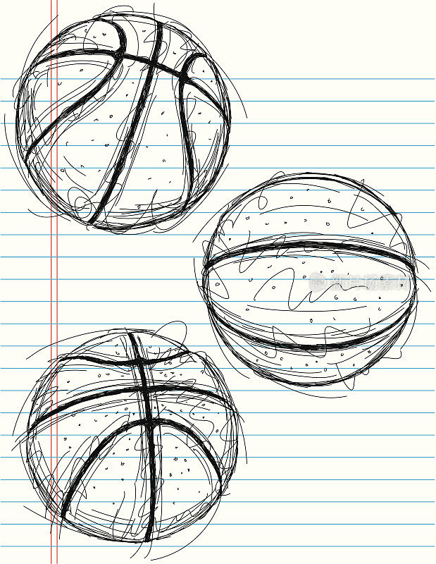 篮球草图