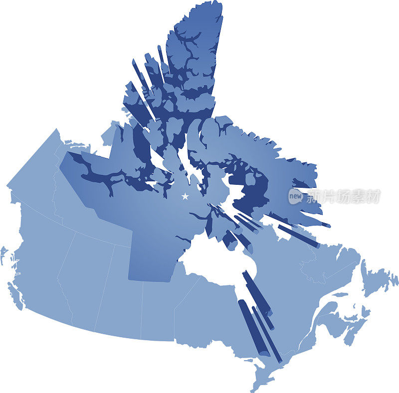 加拿大地图-努勒维特地区